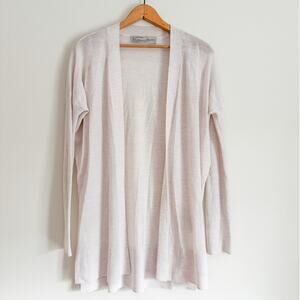 All Saints Uma Cardigan Merino Wool Waterfall Cardigan Cream Minimalist Basic